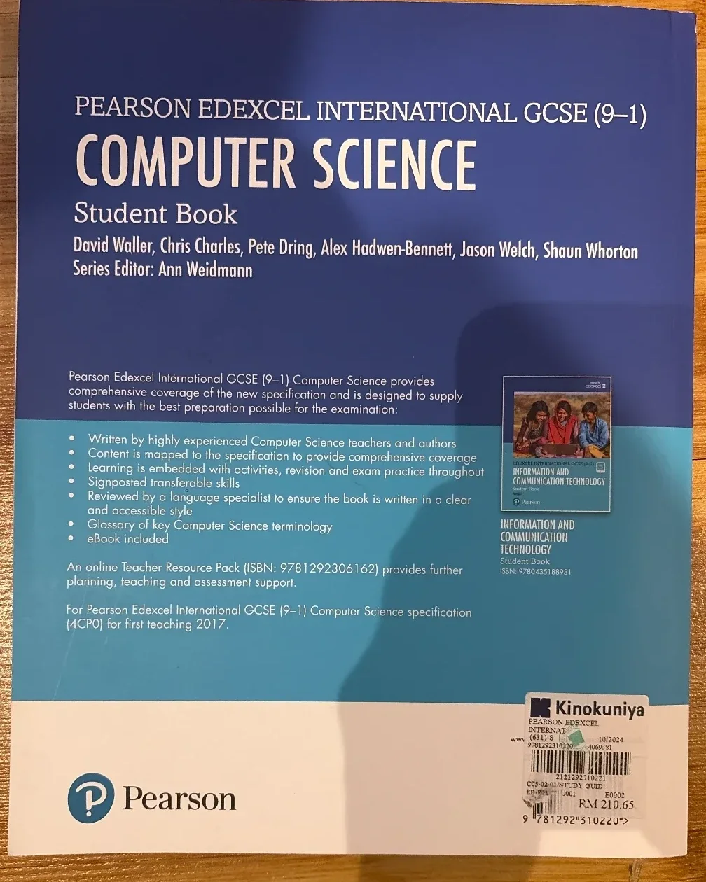 Computer Science Book Pearson Edexcel International GCSE (9-1) — photo 2